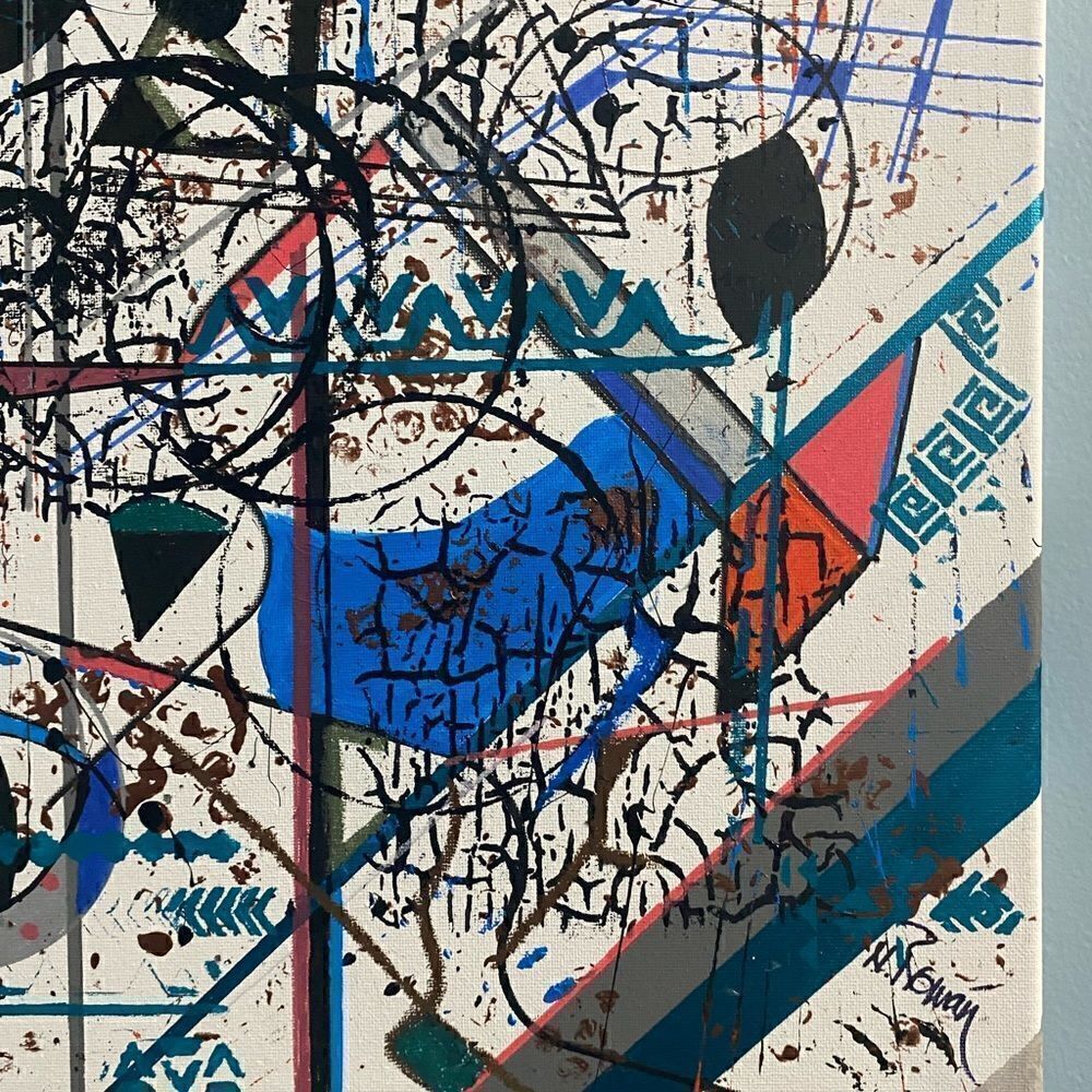 ABSTRACT PAINTING 16x20   - Picture 4 of 5
